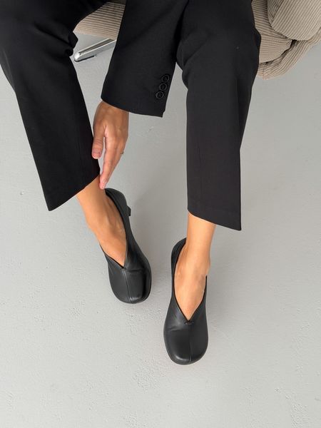 Туфлі з анатомічно-розширенним мисом Olli Shoes шкіряні чорні 11075-136355 фото